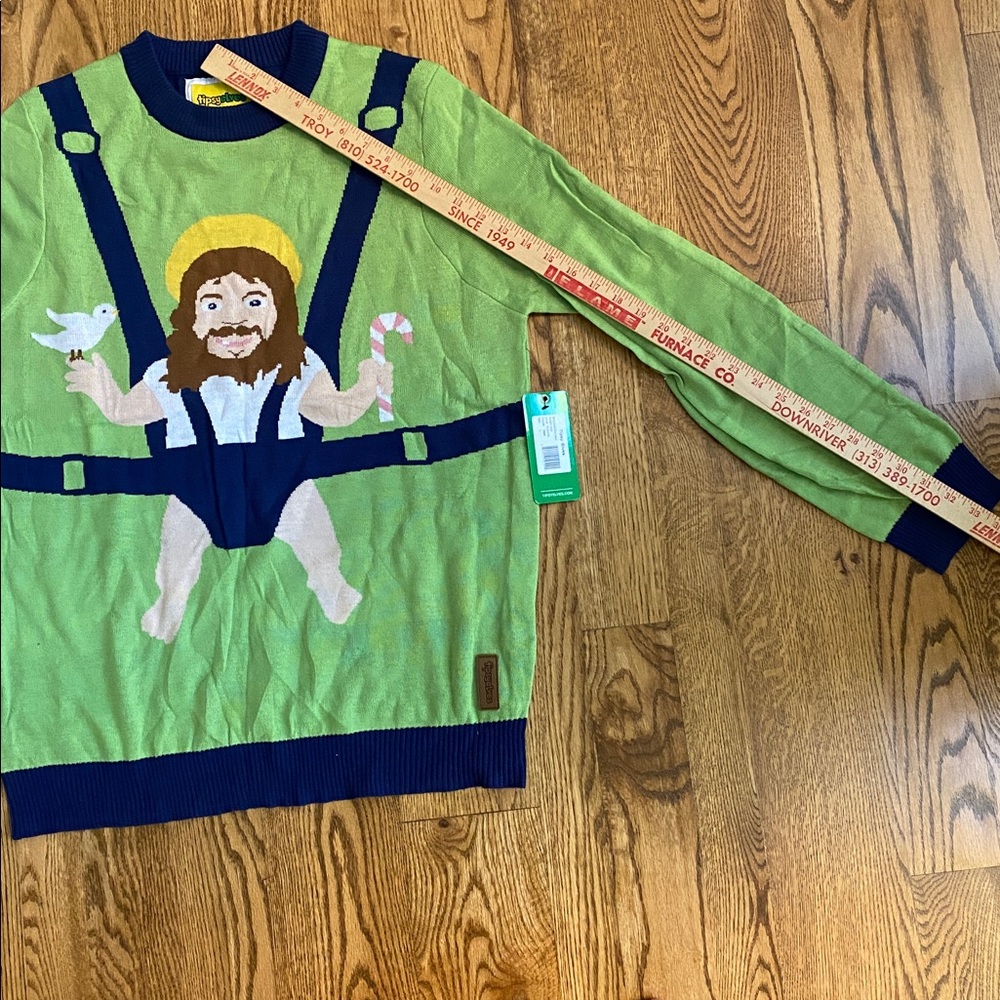 NWT Tipsy Elves Sweet Baby Jesus ugly sweater Christmas religious holiday party - Picture 11 of 11